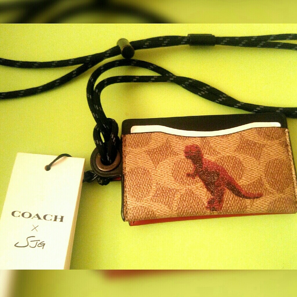 Authentic Coach double ID Lanyard